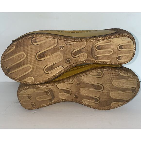 $120 SPRING STEP US Women’s Sz 9 / EU 40 Yellow Leather Inocencia Wedge Sandals - Picture 6 of 9